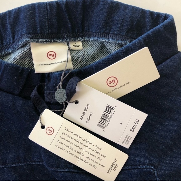 AG Adriano Goldschmied Kids Toddler Indigo Dye Bermuda Shorts Size 4 - Picture 10 of 12